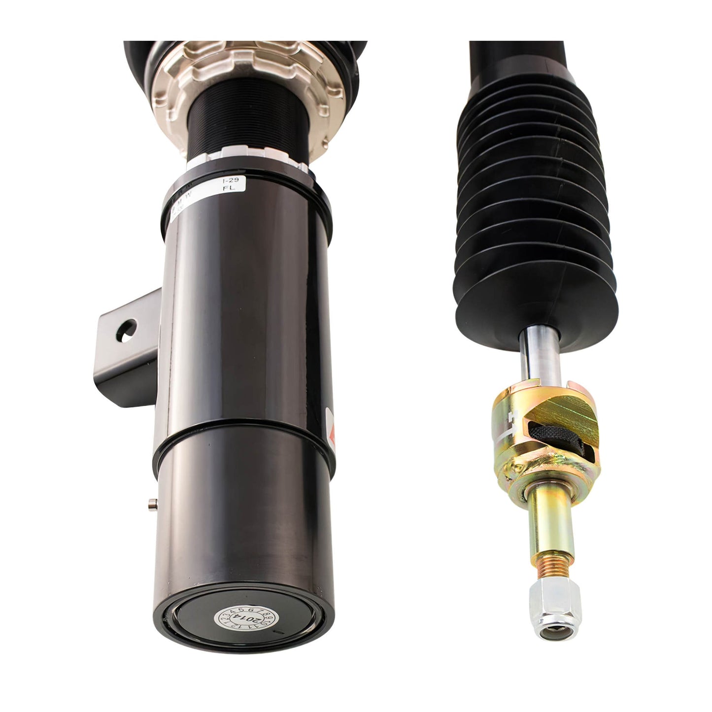 BC Racing BR Series coilovers on white background