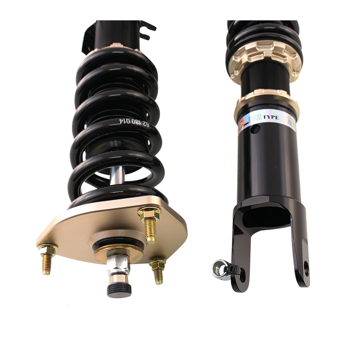 BC Racing BR Series coilovers on white background