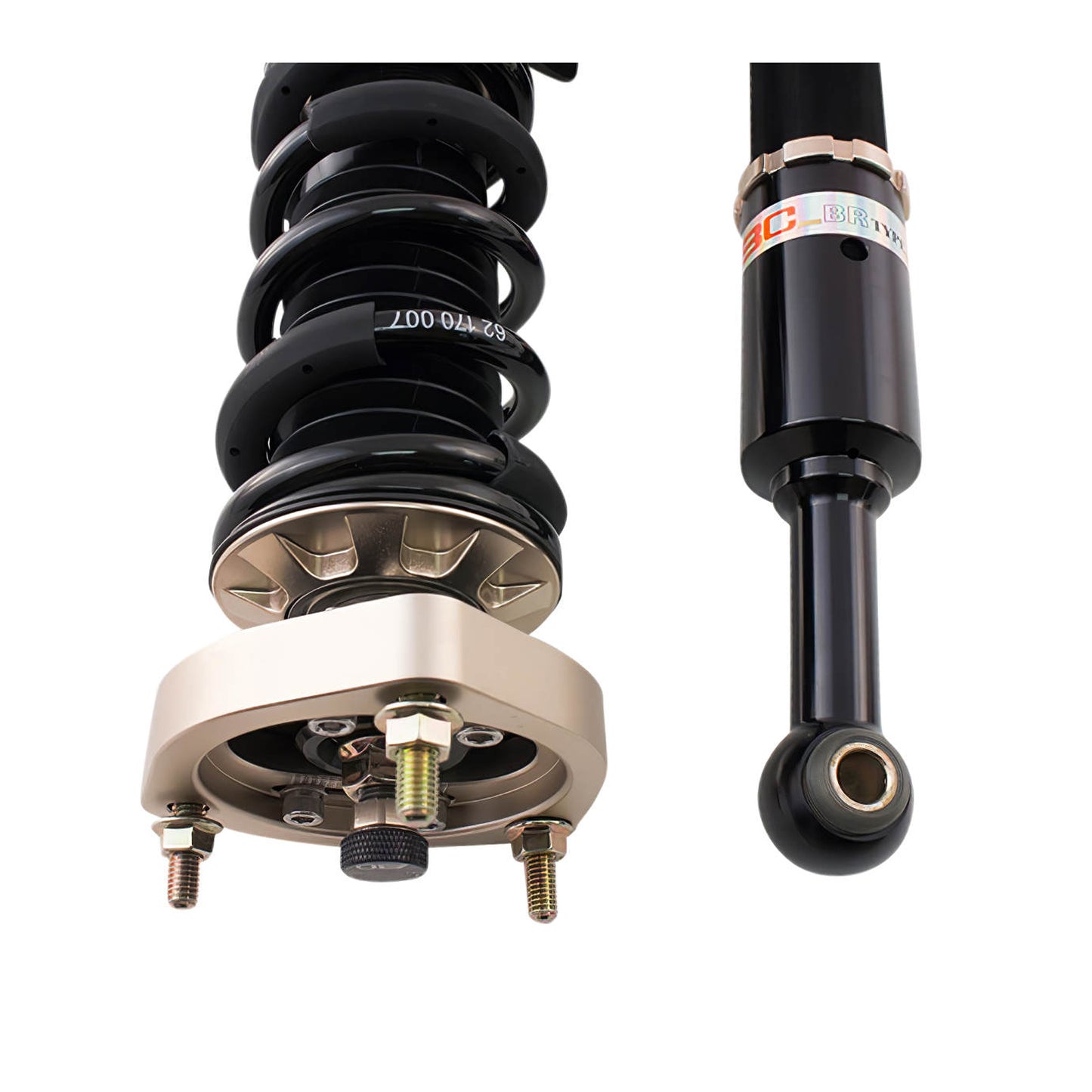 BC Racing BR Series coilovers on white background