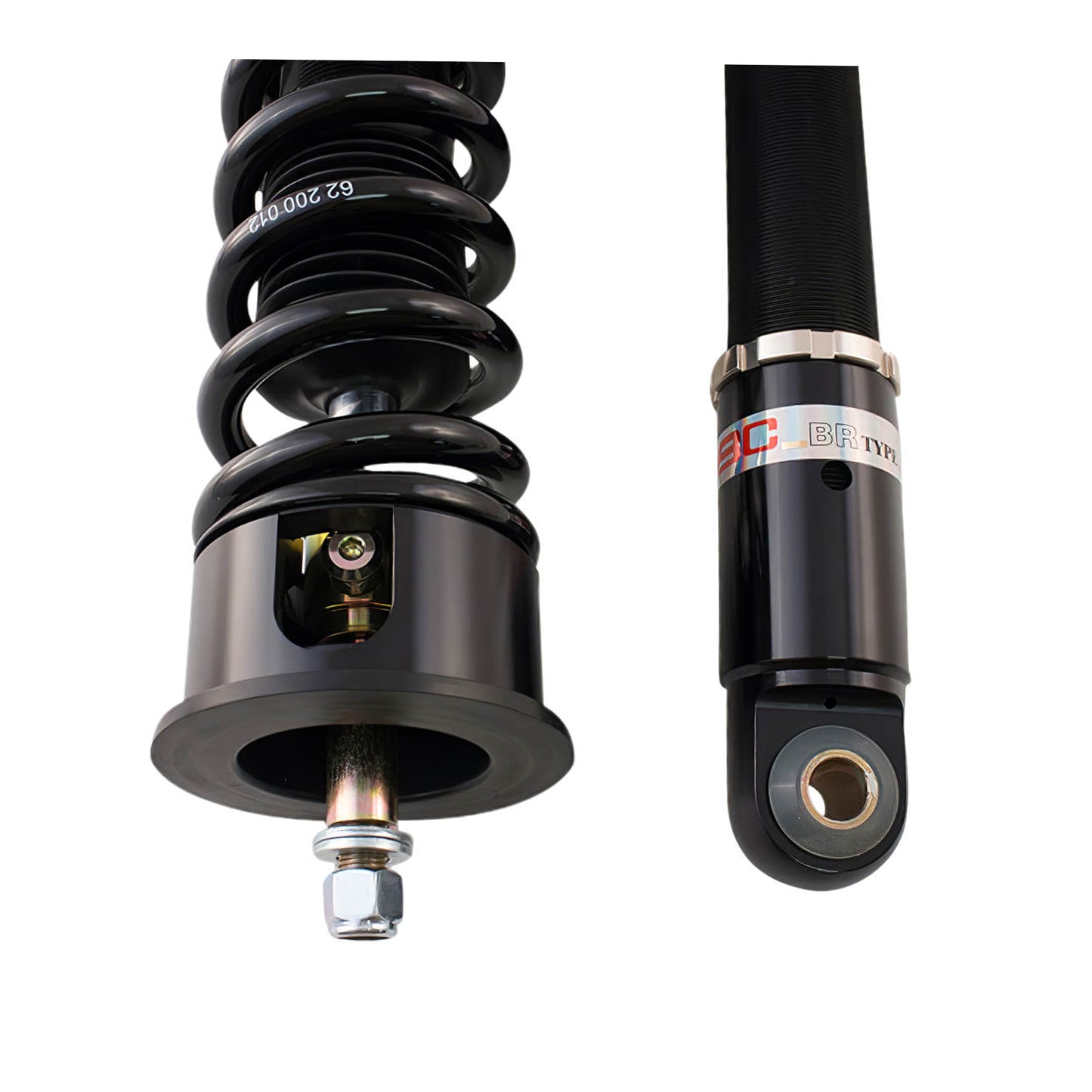 BC Racing BR Series coilovers on white background