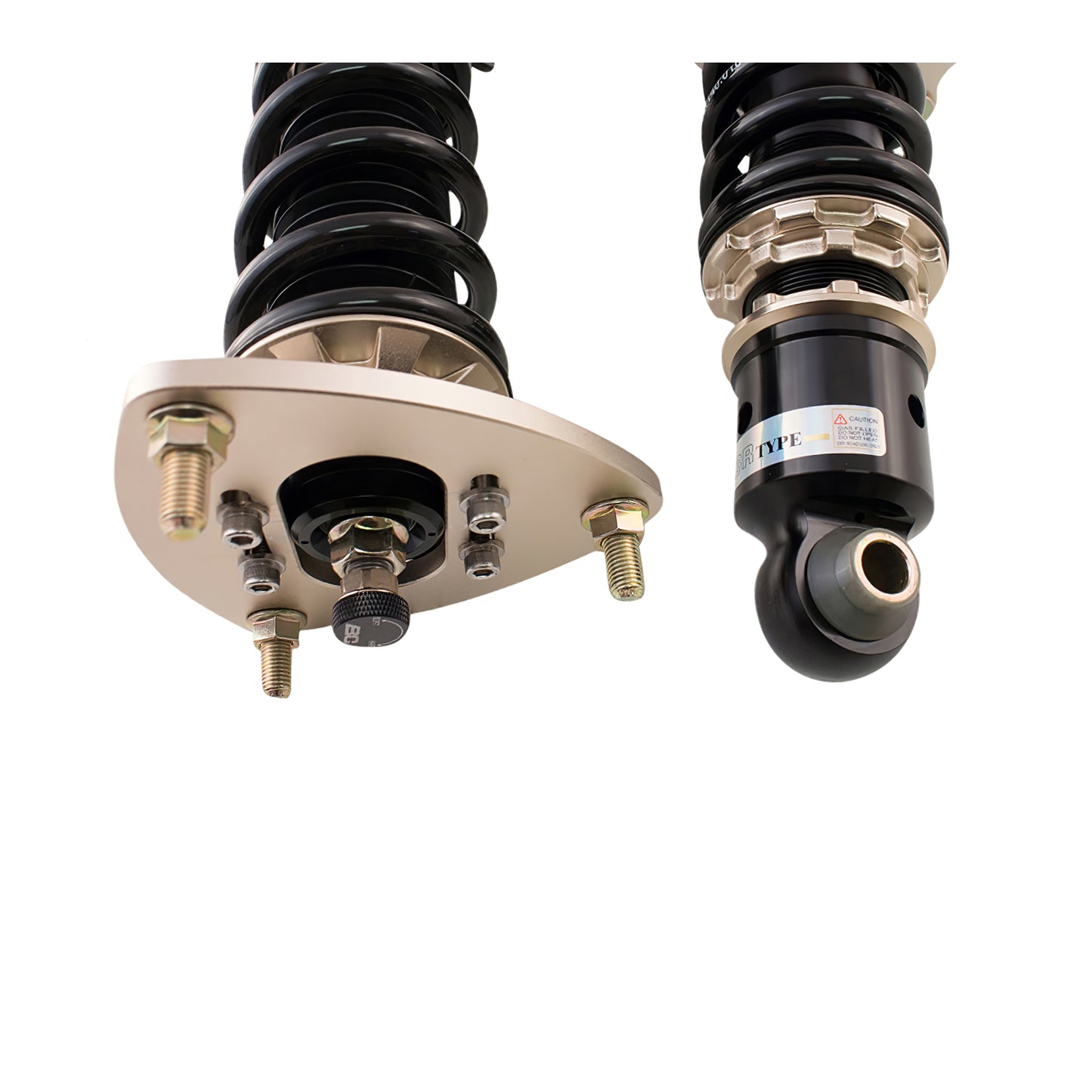 BC Racing BR Series coilovers on white background