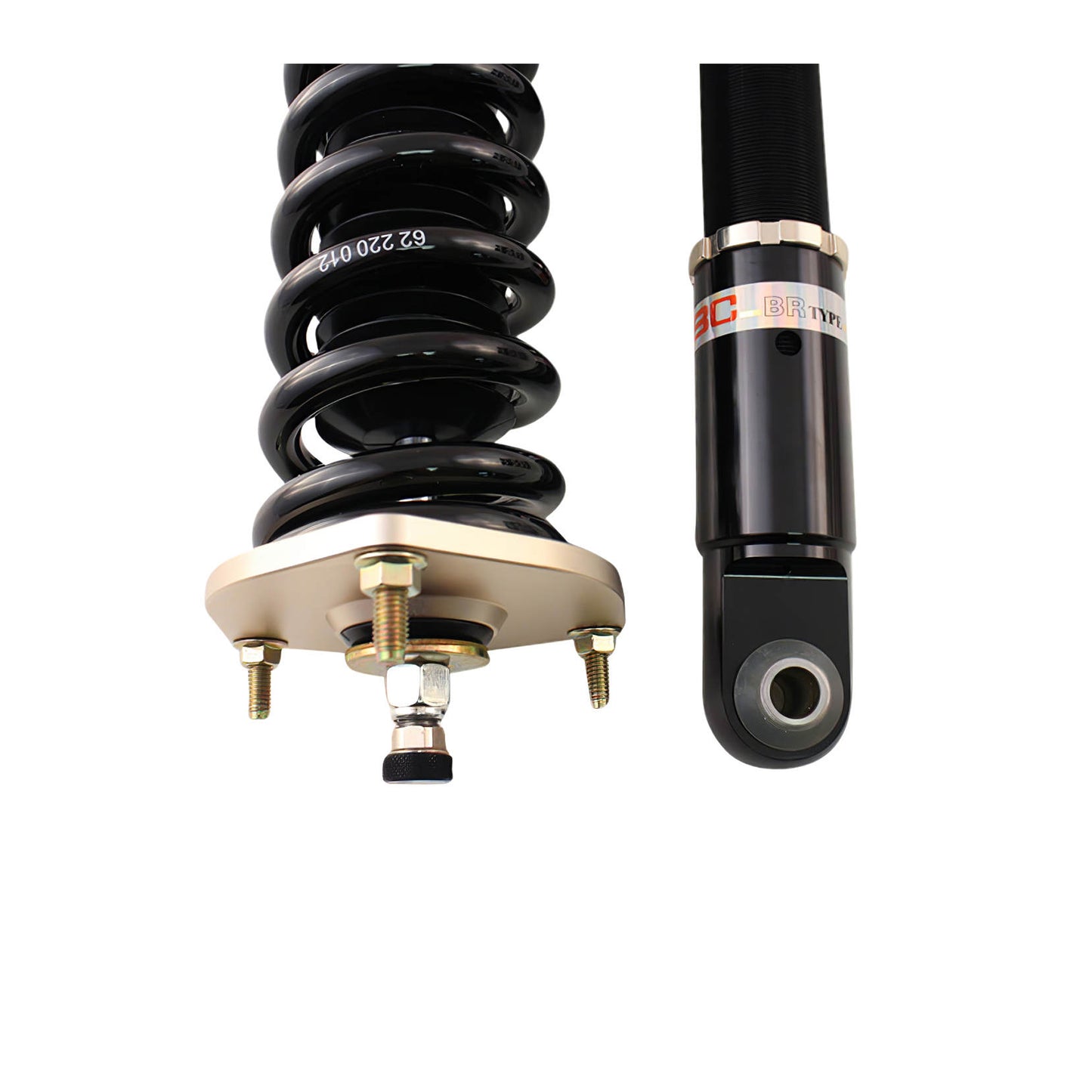 BC Racing BR Series coilovers on white background