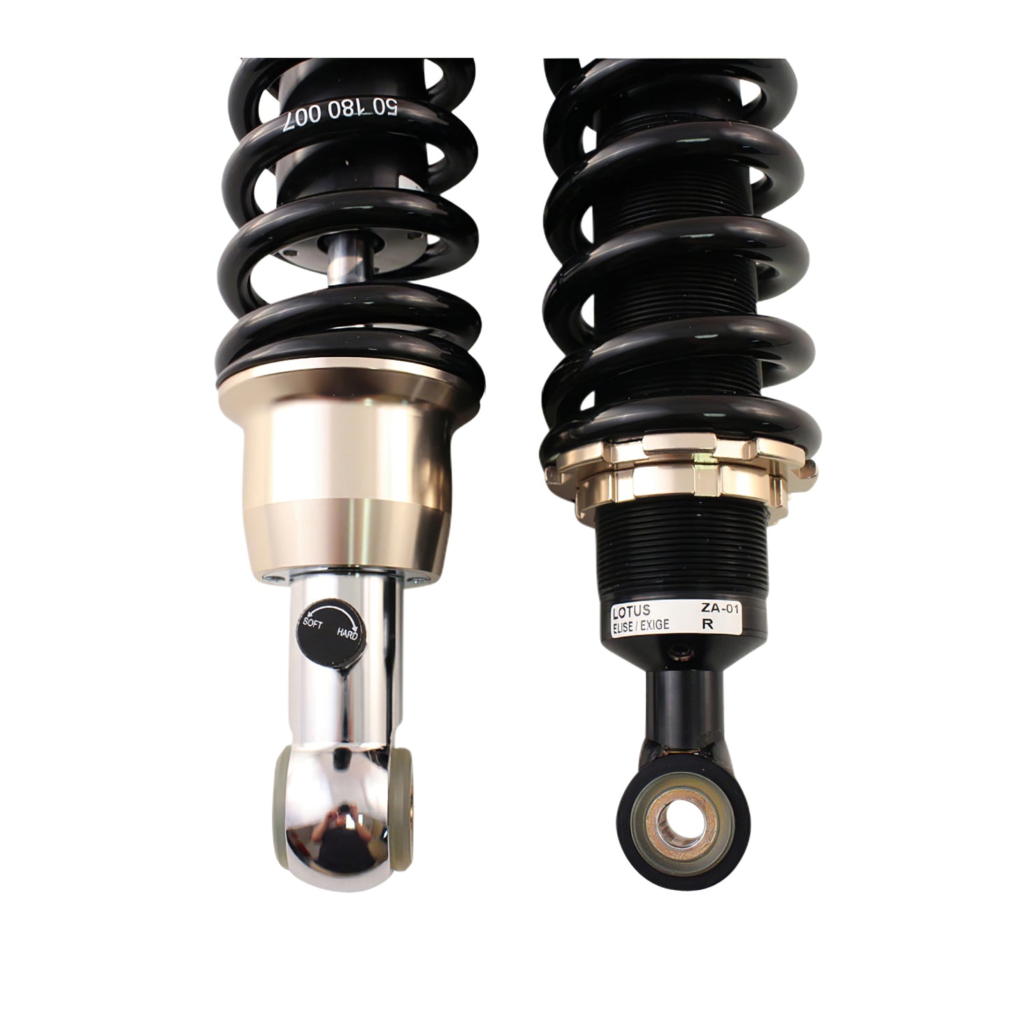 BC Racing BR Series coilovers on white background