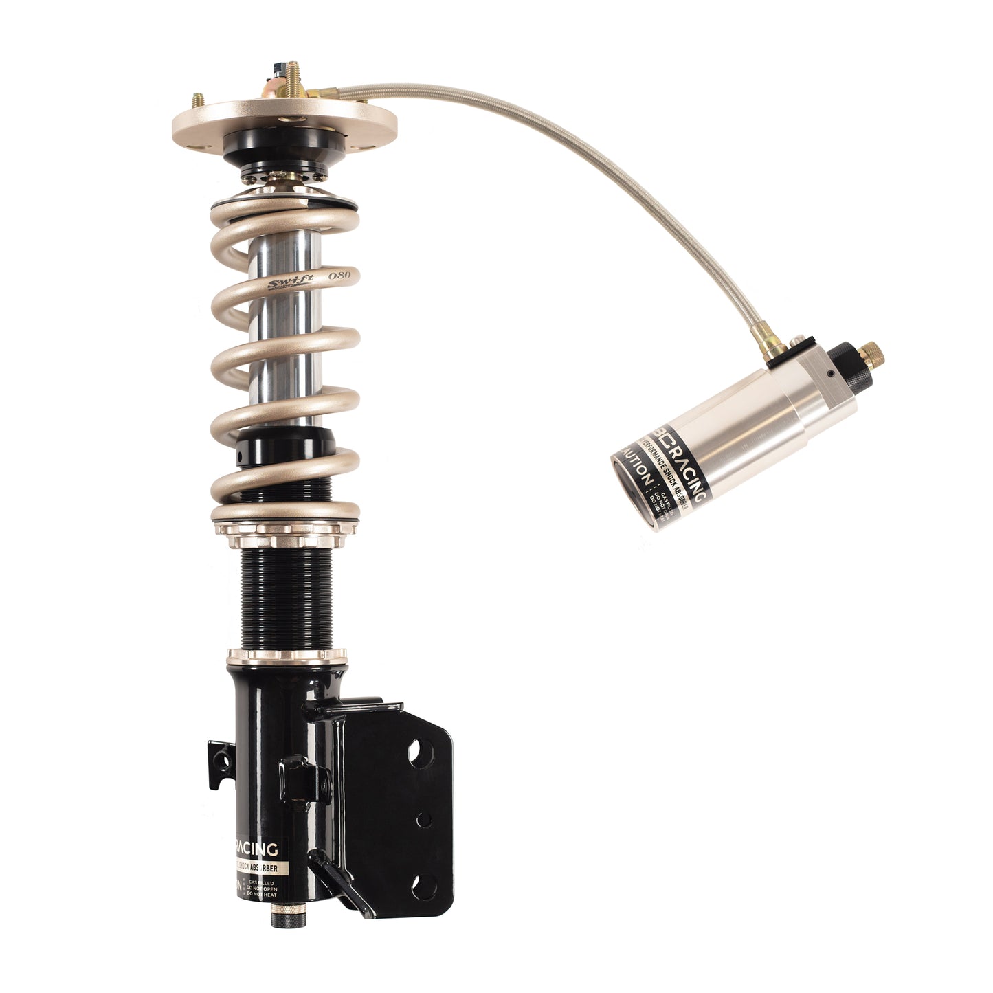 BC Racing ZR Series coilover on white background