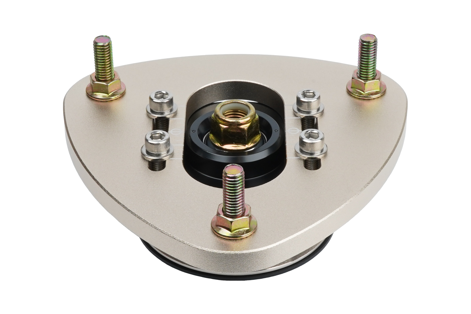 BC racing gold upper mount on white background