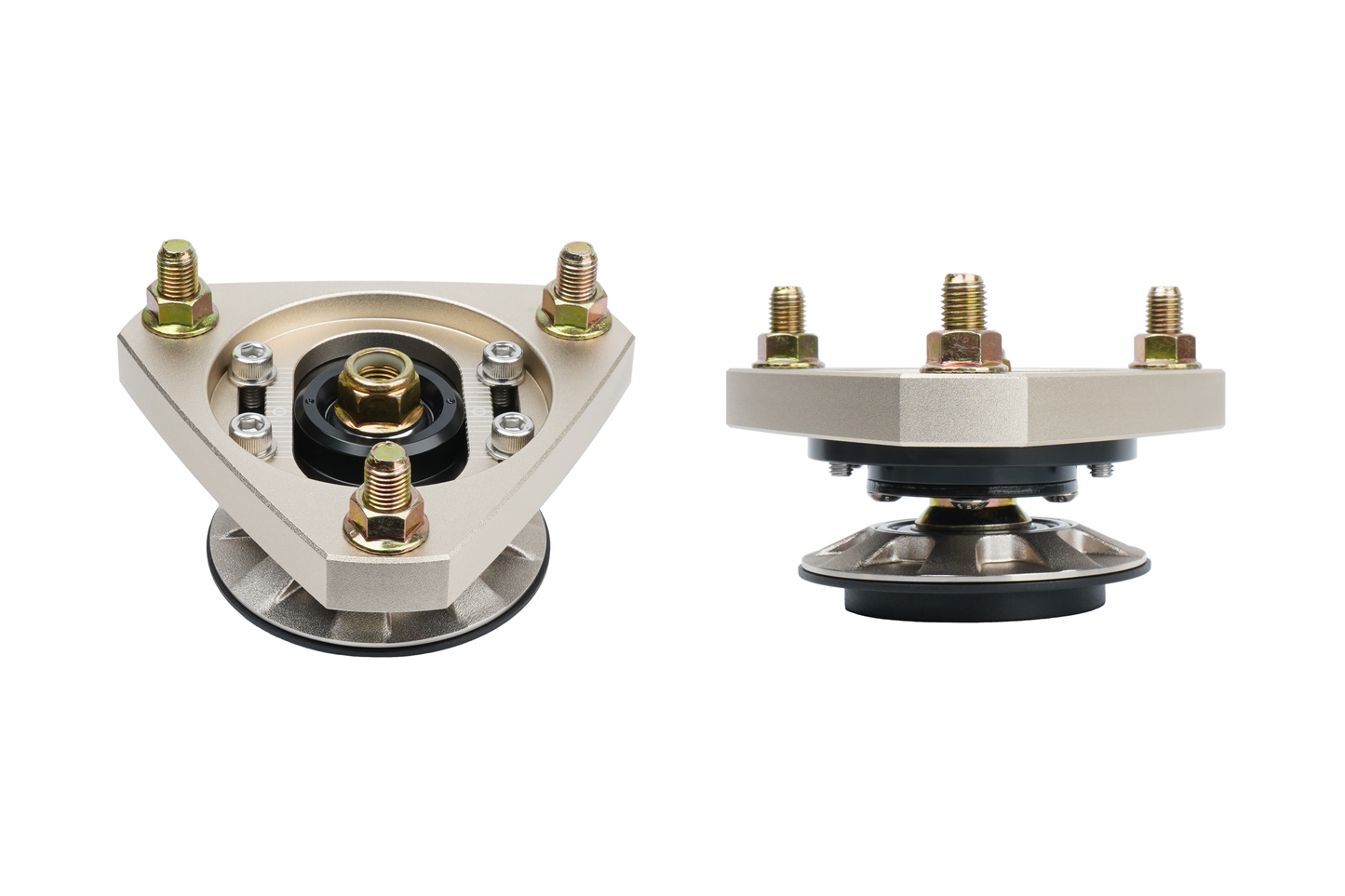 BC racing gold upper mount on white background