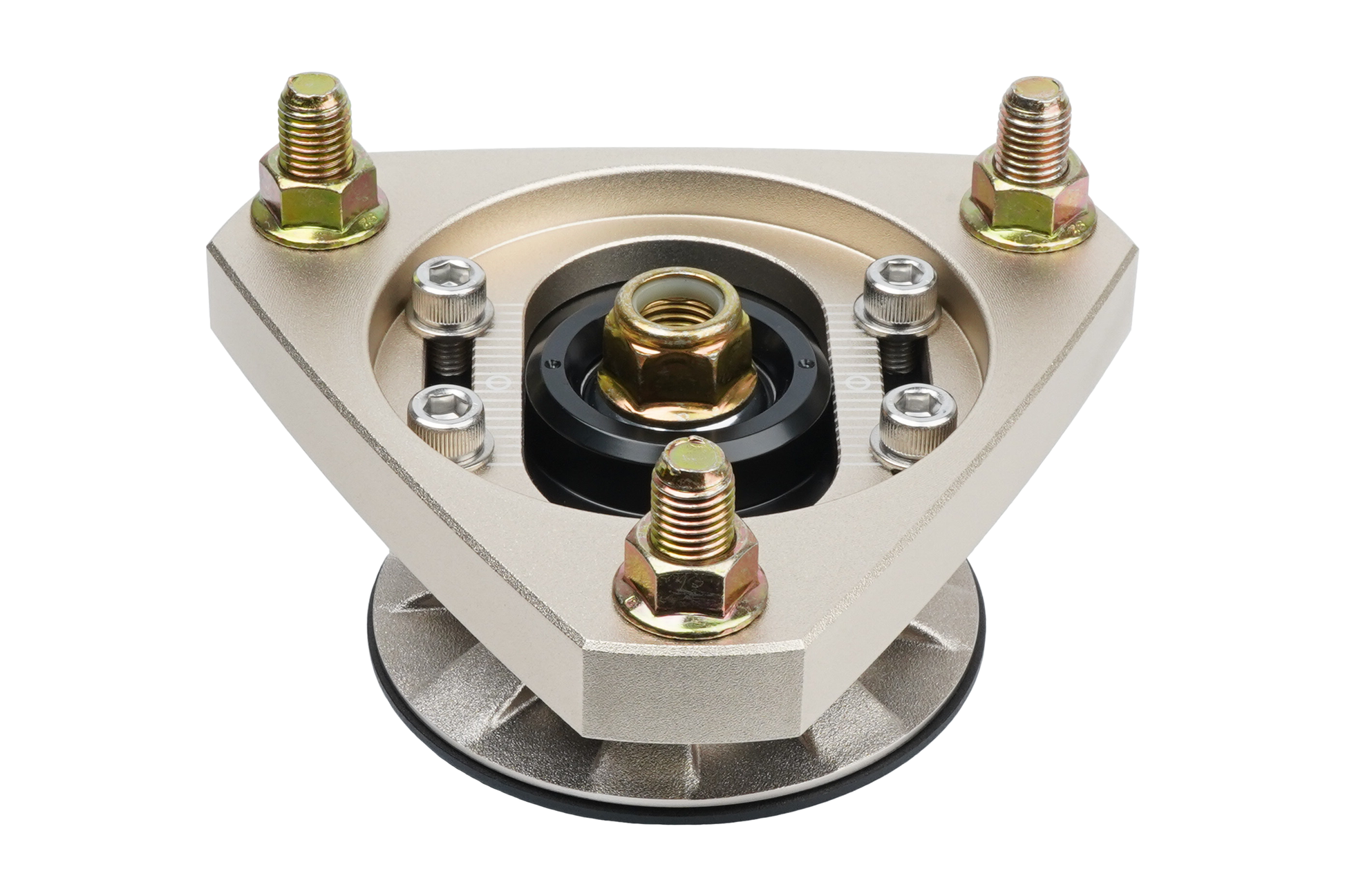 BC racing gold upper mount on white background