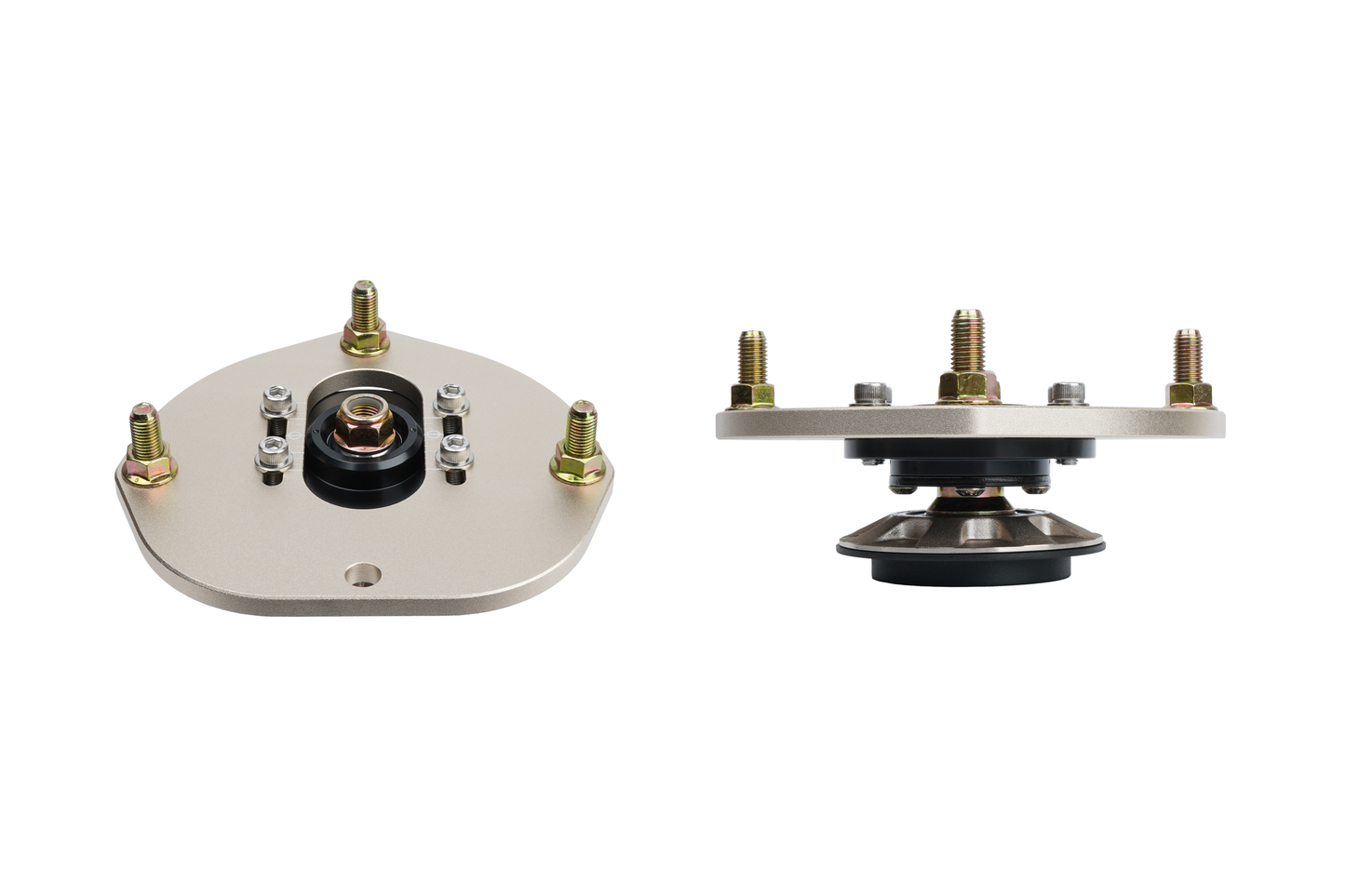BC racing gold upper mount on white background