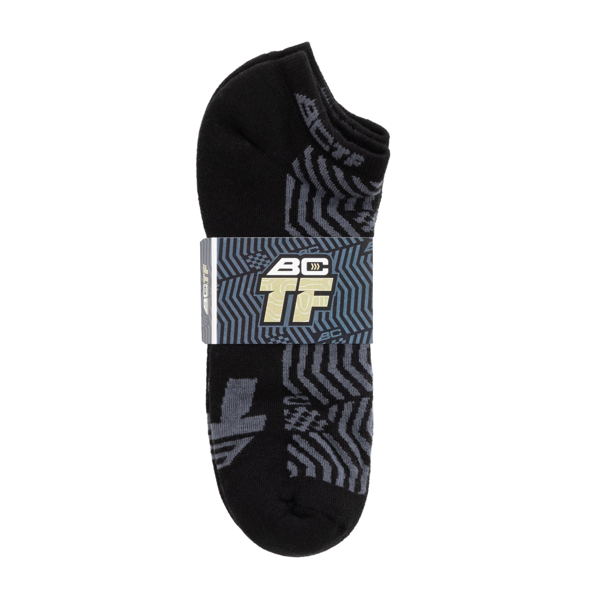 BC Racing Training Facility pattern socks on white background