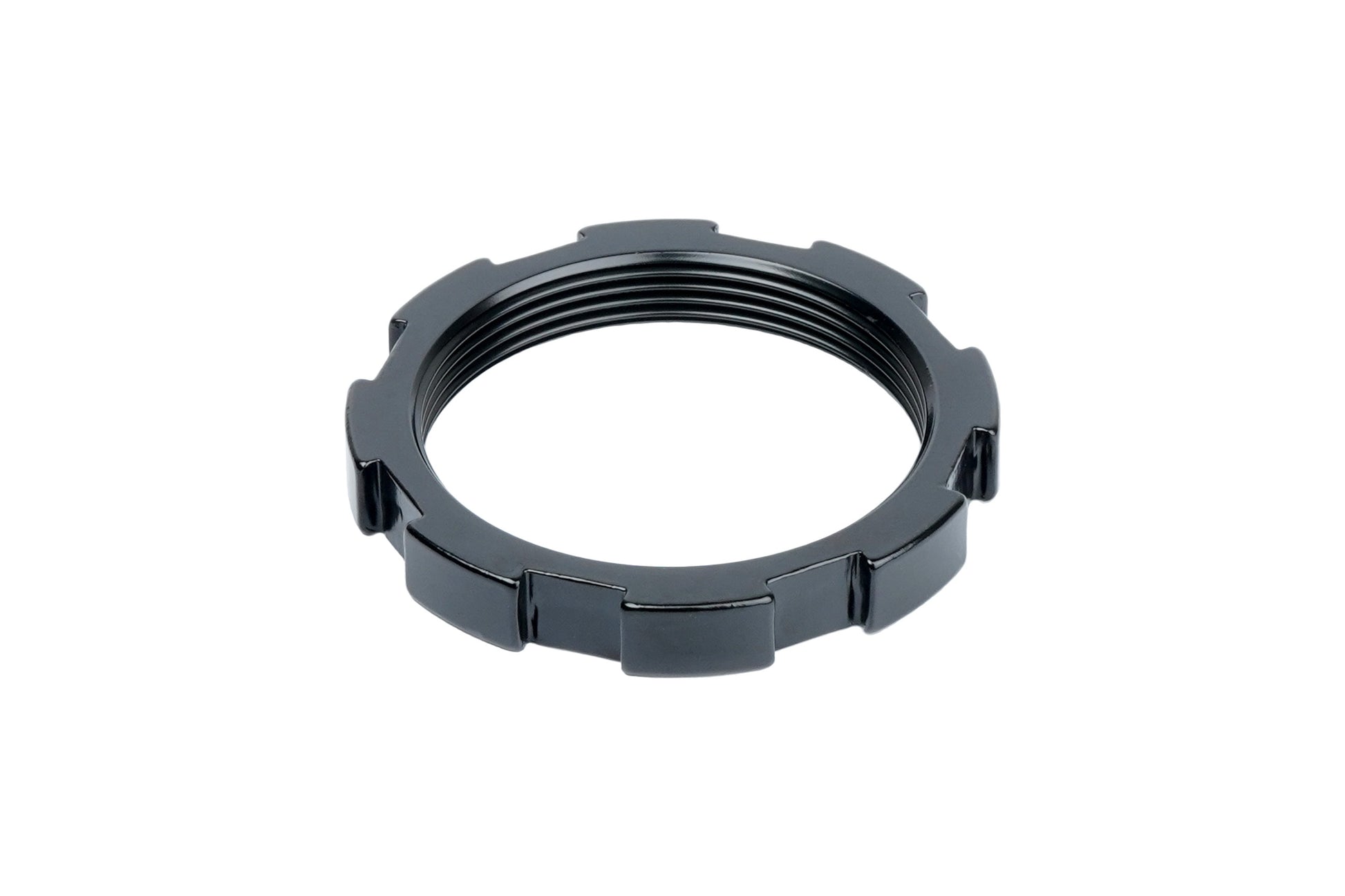 BC Racing gold aluminum lock ring on a white background