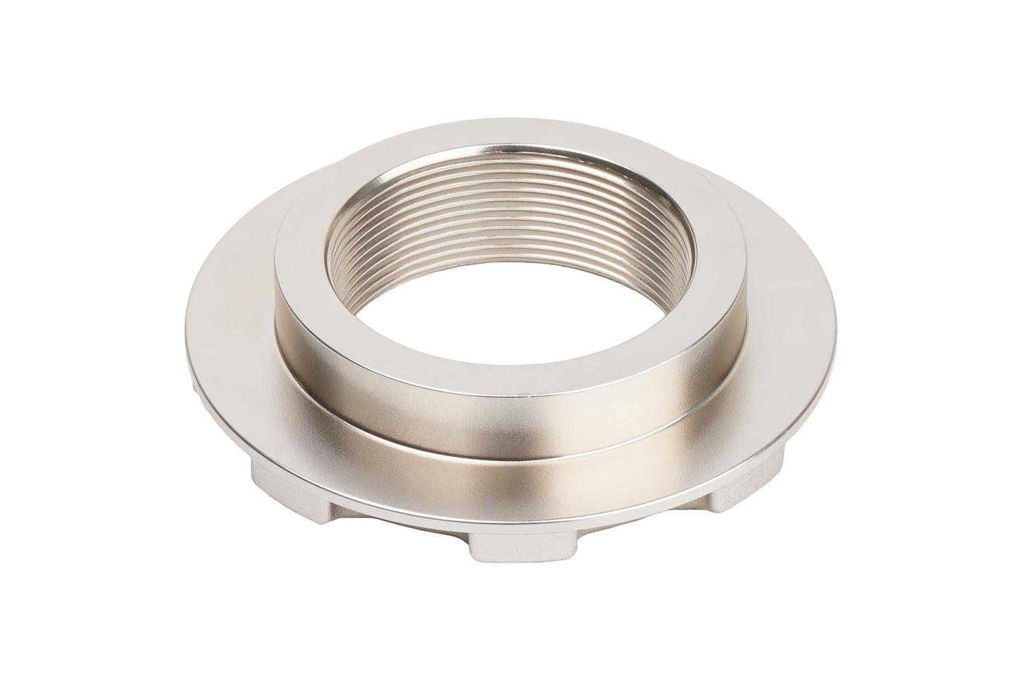 BC Racing gold aluminum lock ring on a white background
