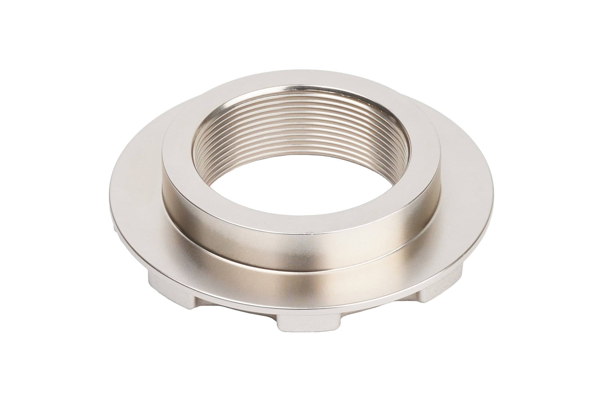 BC Racing gold aluminum lock ring on a white background