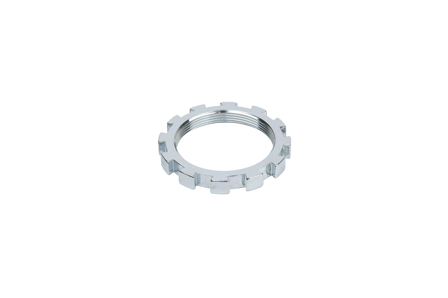 BC Racing silver lock ring on white background