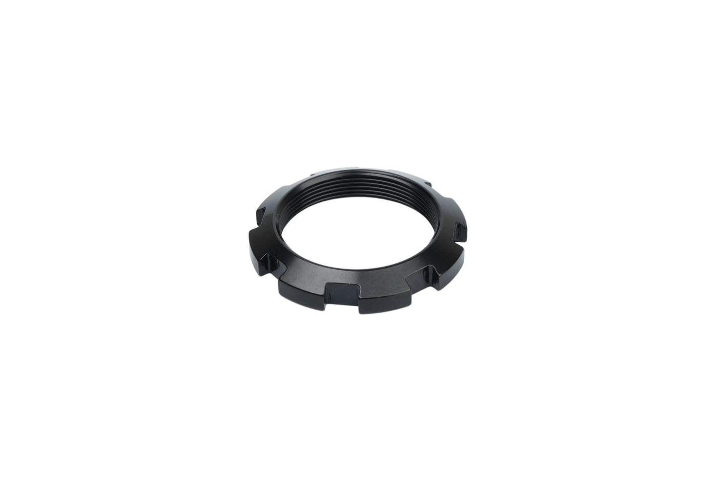 BC Racing black lock ring on white background