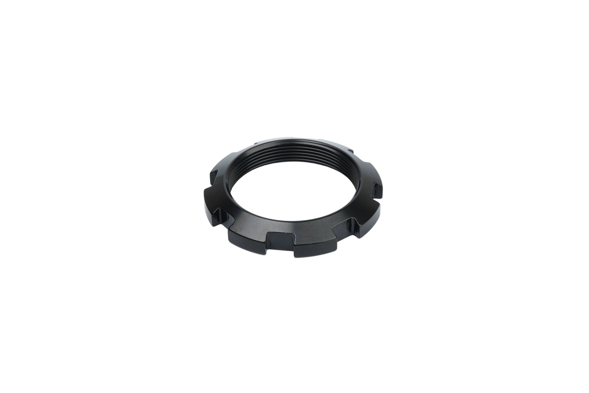 BC Racing black lock ring on white background