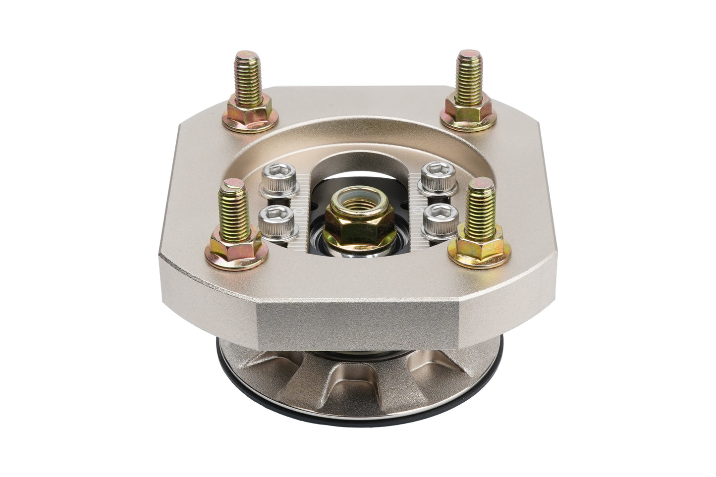 Gold BC Racing upper mount on white background
