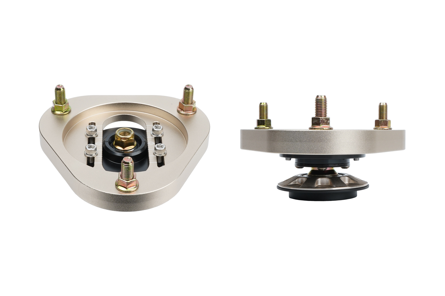 BC racing gold upper mount on white background