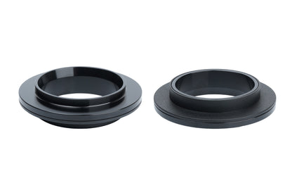 Black BC Racing upper spring seat on white background