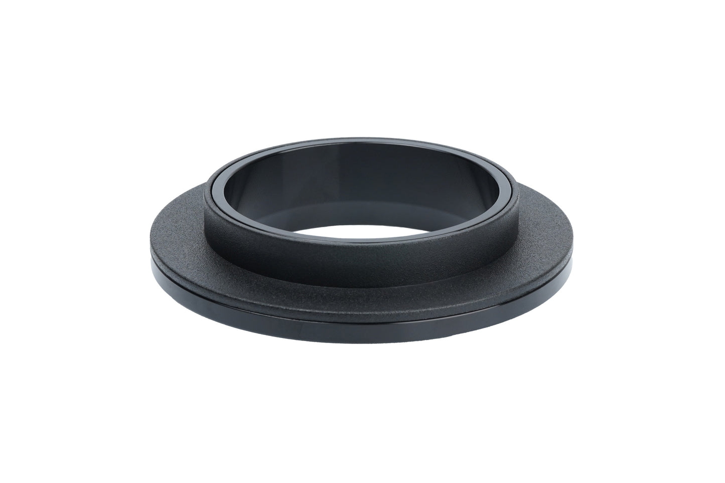 Black BC Racing upper spring seat on white background