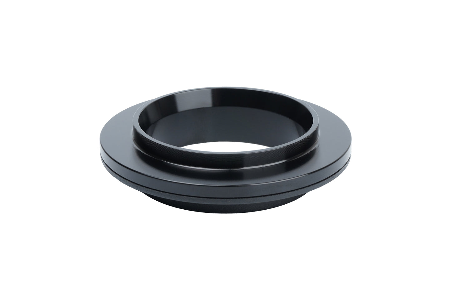 Black BC Racing upper spring seat on white background