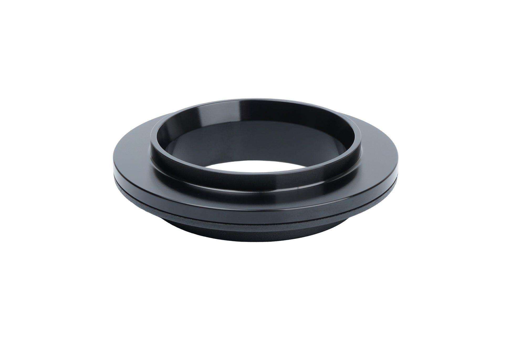 Black BC Racing upper spring seat on white background