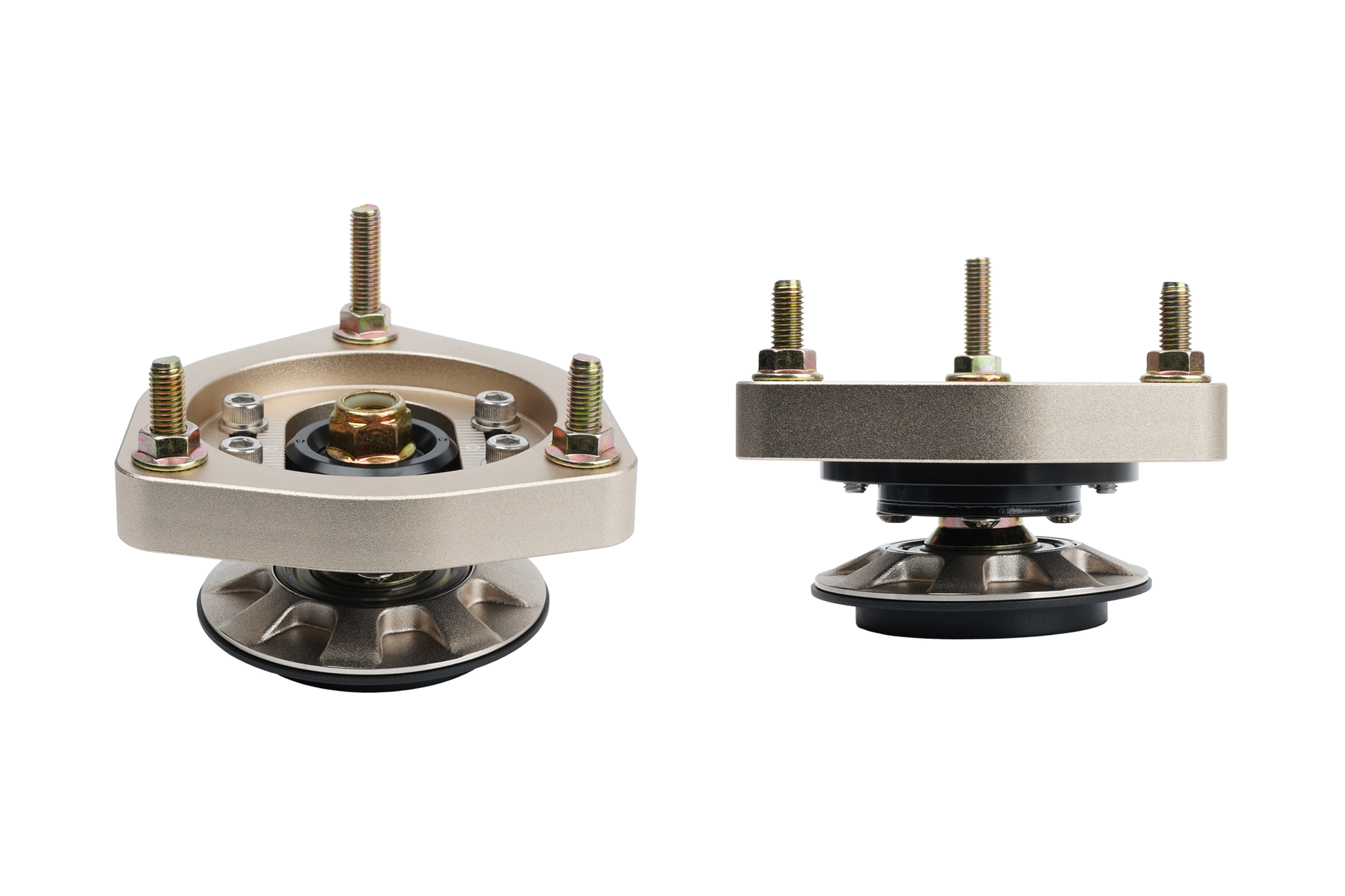BC racing gold upper mount on white background