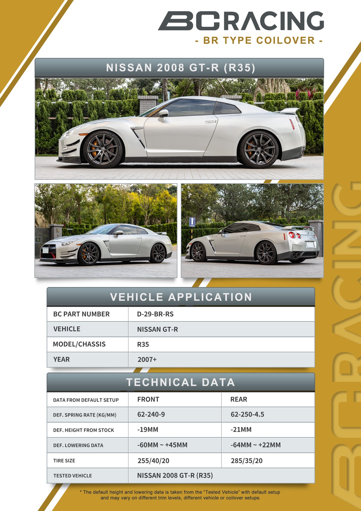 Sunline Racing R35 08-24 Nissan Skyline R35 GT-R – BC Racing