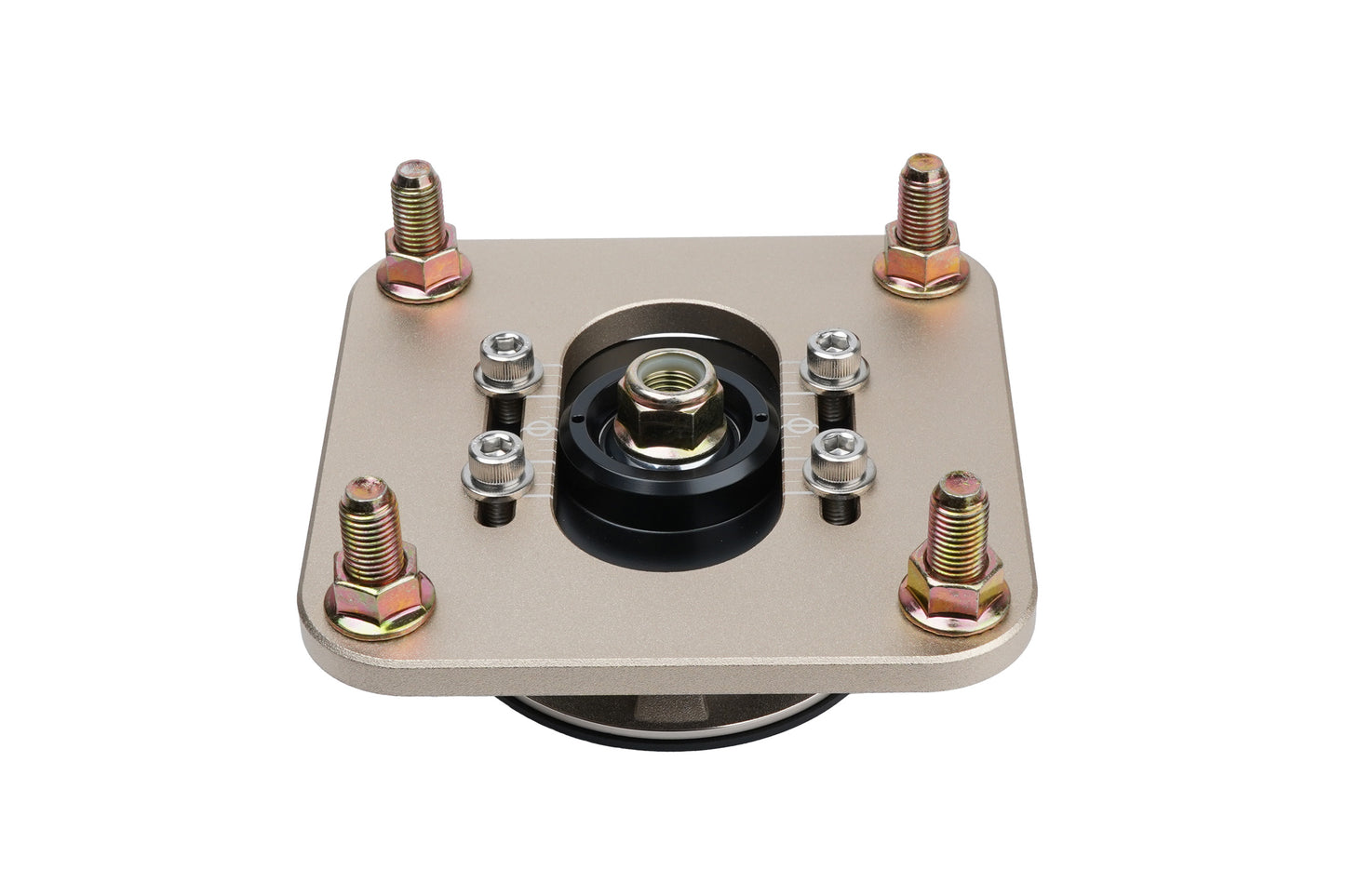 Gold BC Racing upper mount on white background