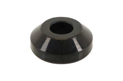 BC Racing black top pin rubber bushings on white background