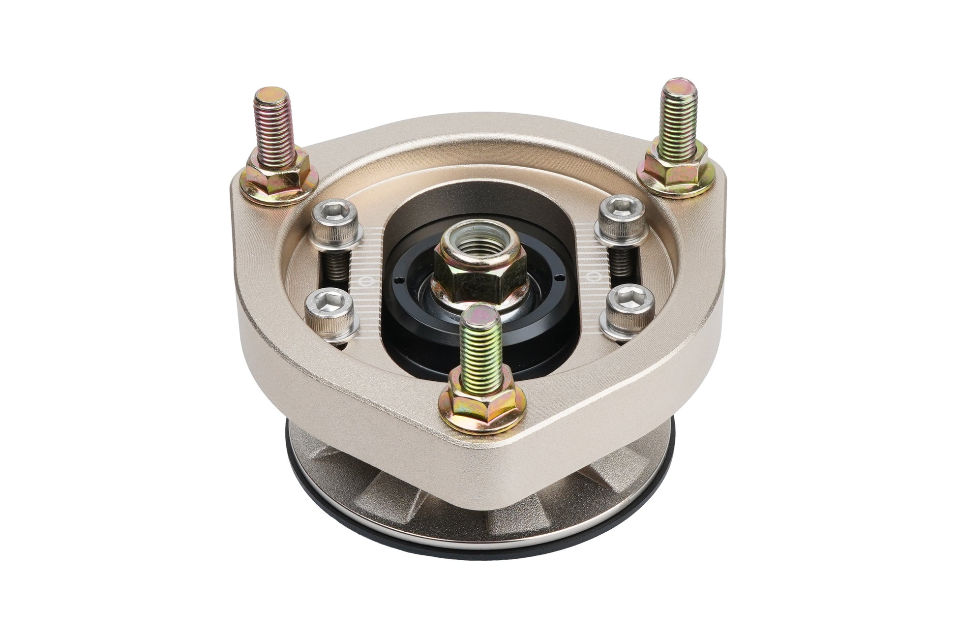 Gold BC Racing upper mount on white background