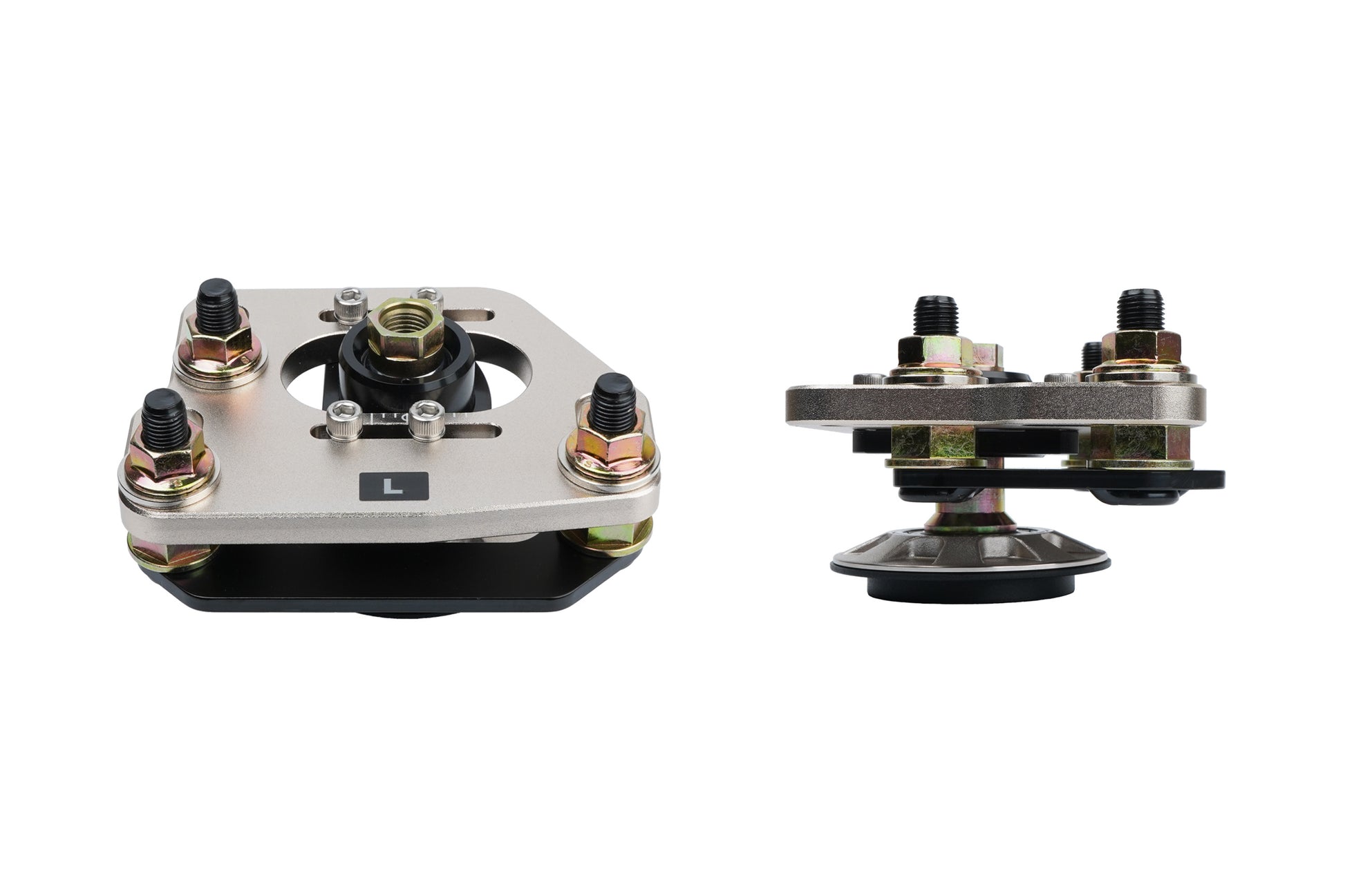 Gold BC Racing upper mount on white background