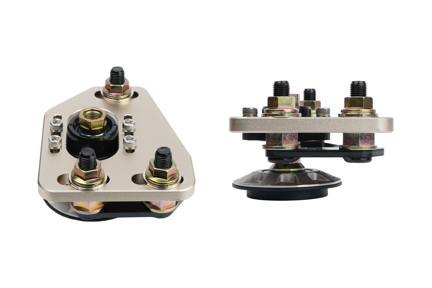 BC racing gold upper mount on white background