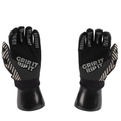 BC Racing x Limiter Gloves on fake hand models on white background