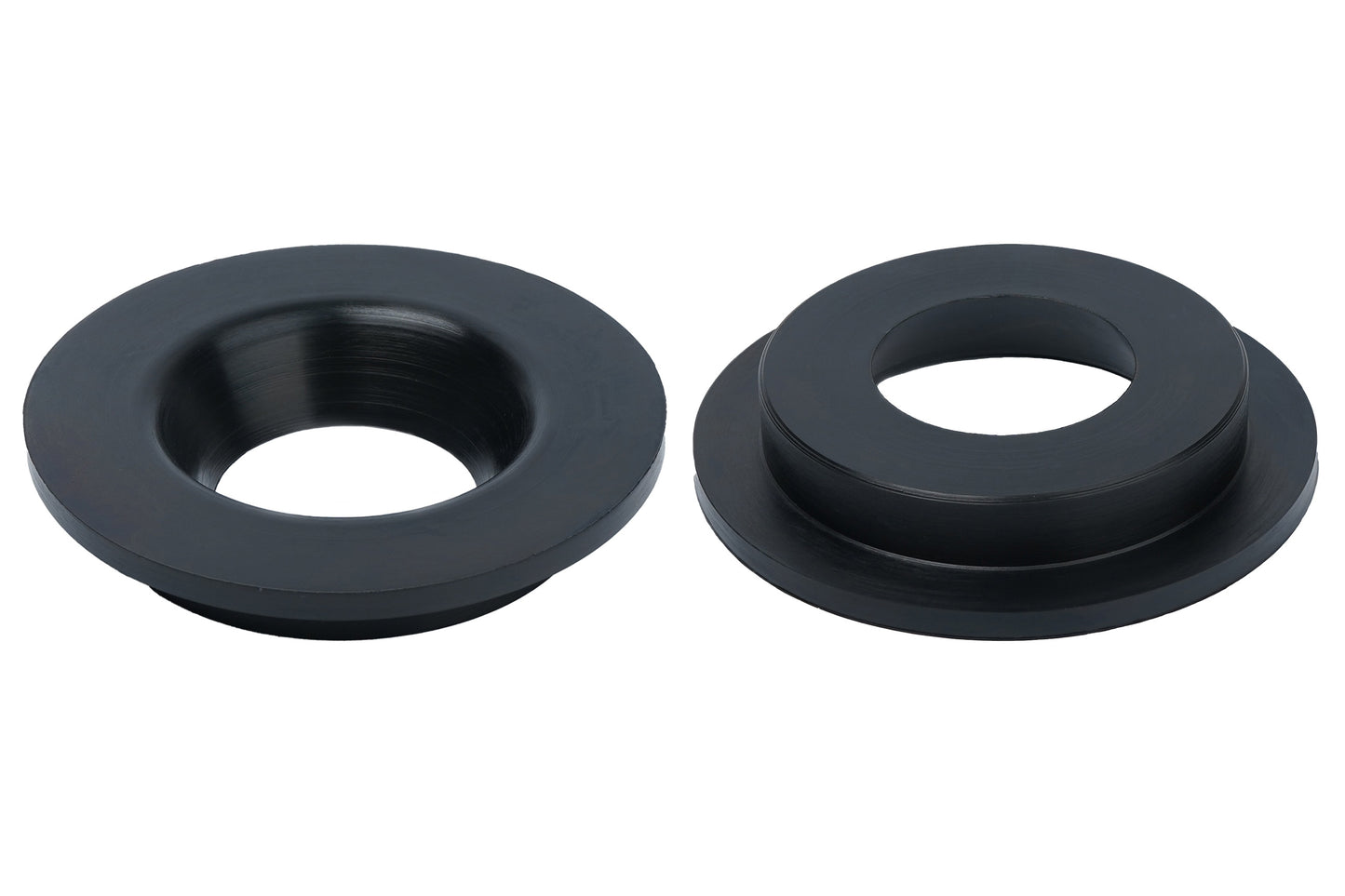 Black BC Racing rubber isolator on white background