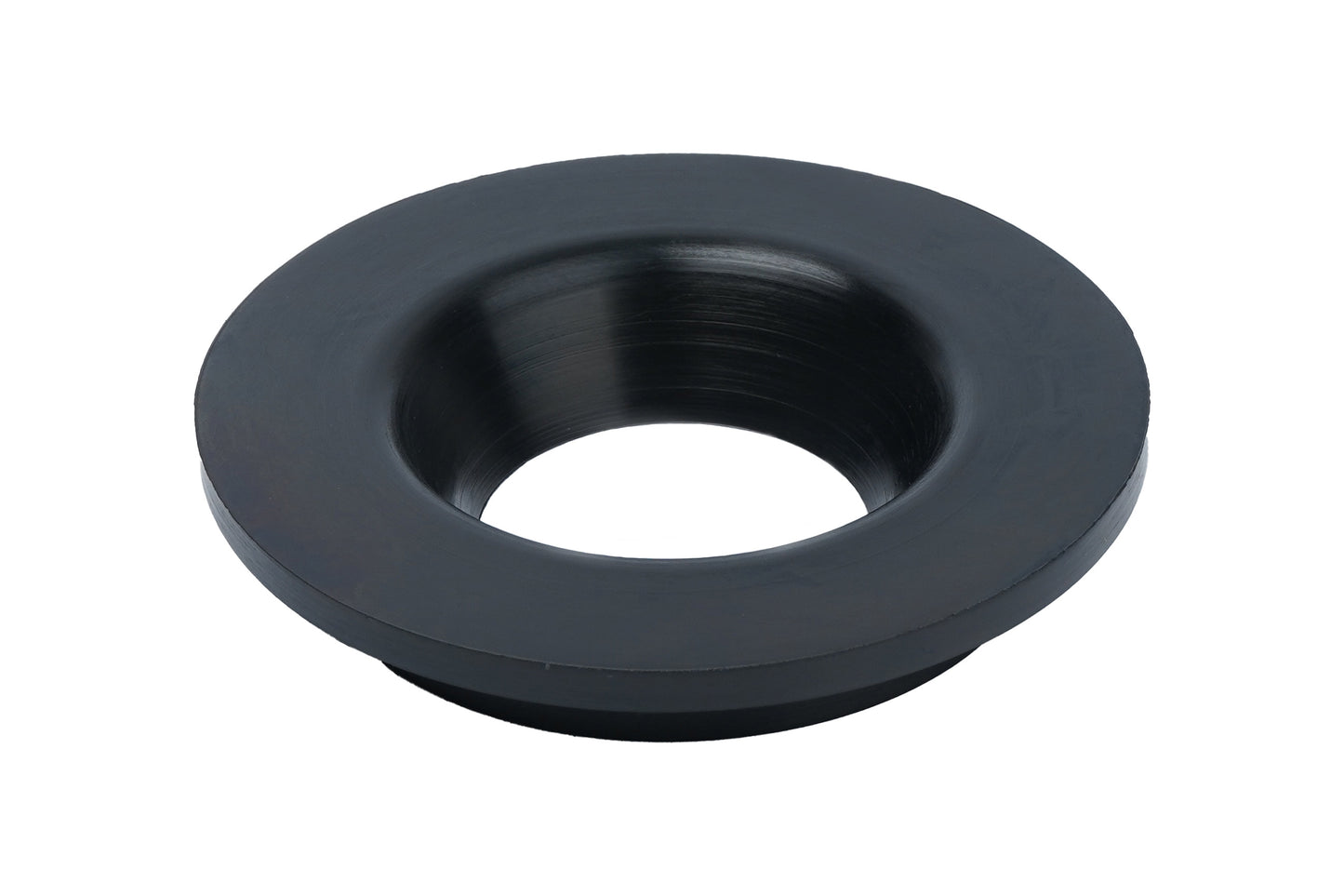 Black BC Racing rubber isolator on white background