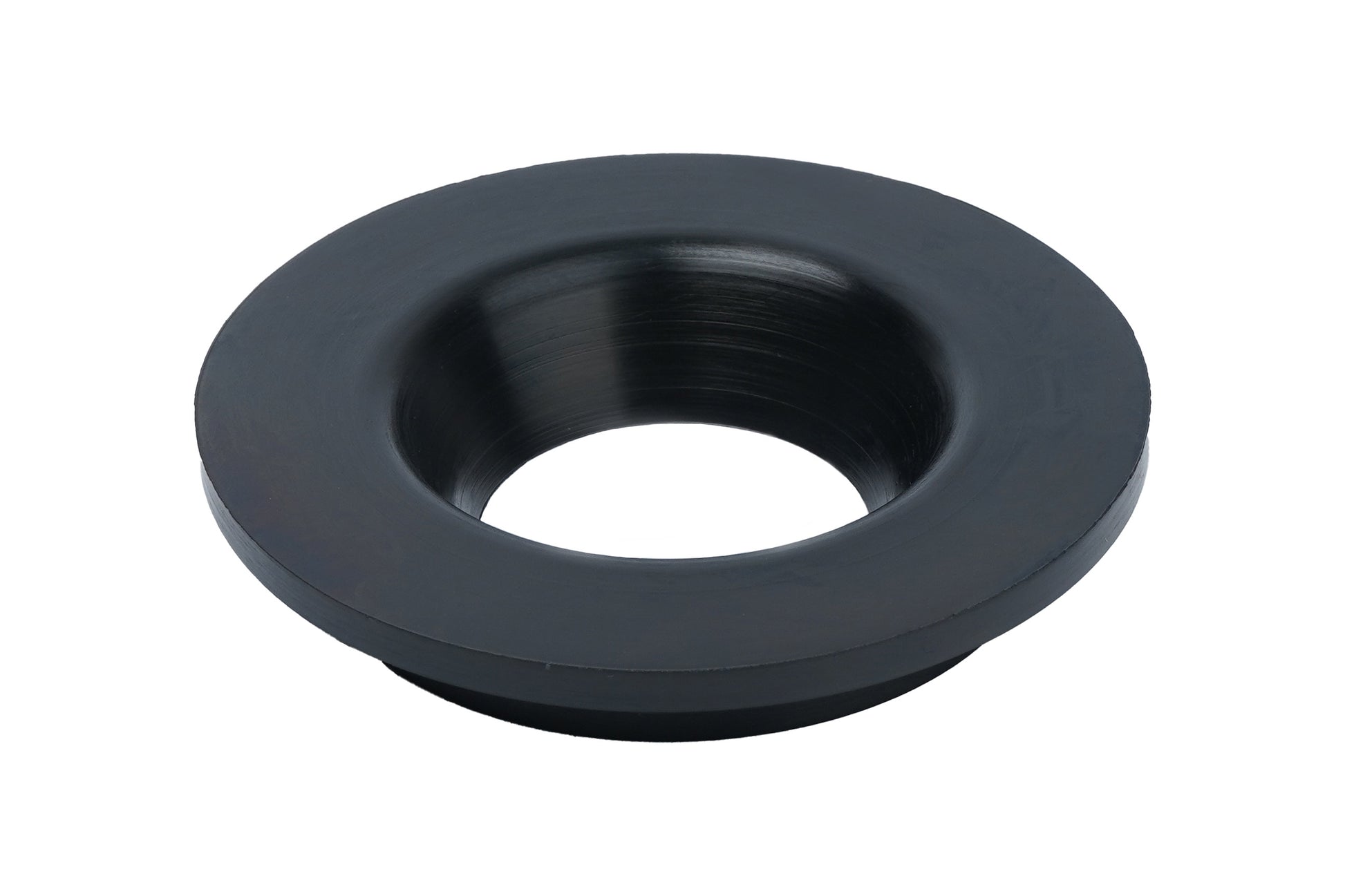 Black BC Racing rubber isolator on white background