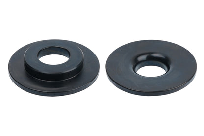 Black BC Racing rubber isolators on white background