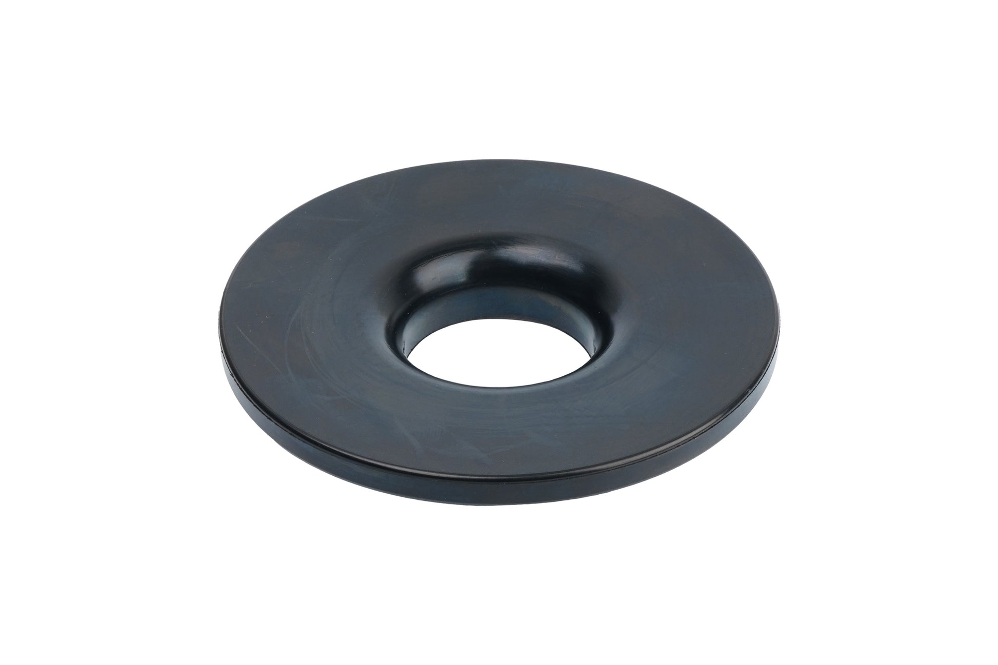 Black BC Racing rubber isolators on white background