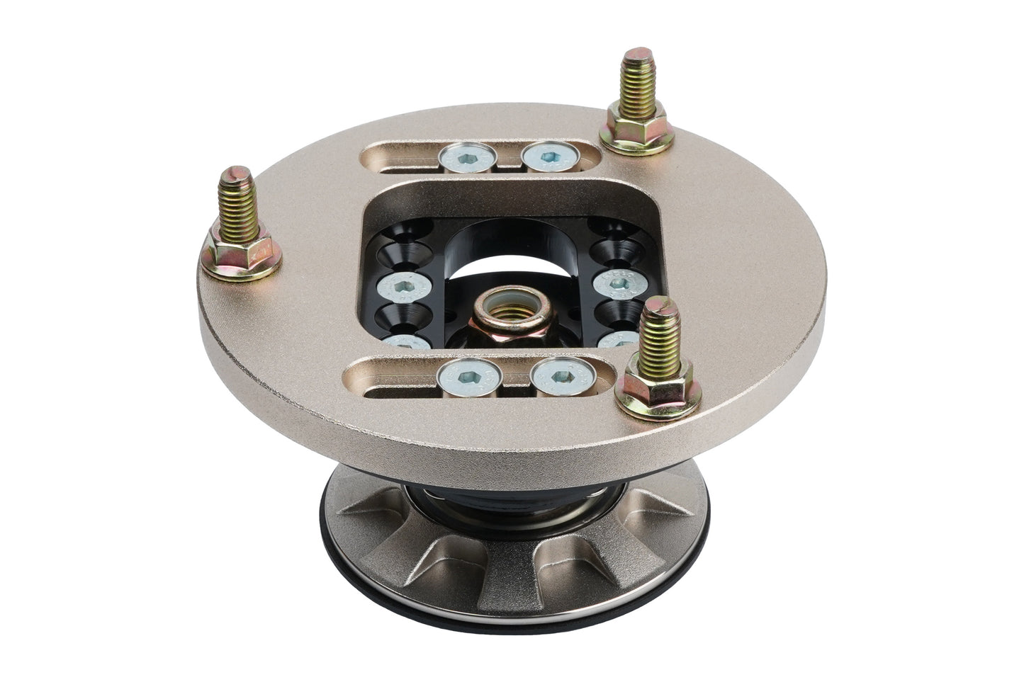 Gold BC Racing upper mount on white background