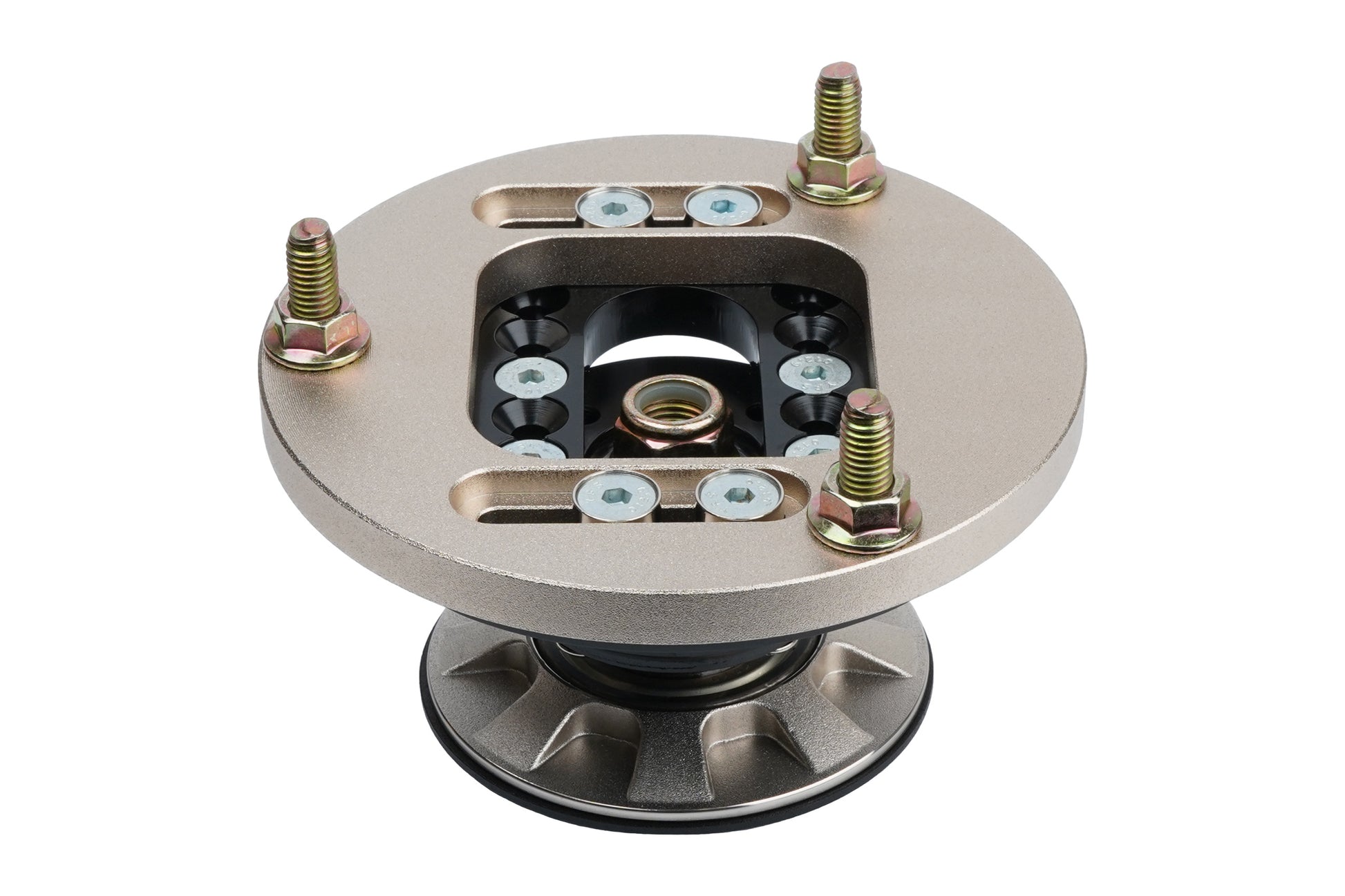 Gold BC Racing upper mount on white background