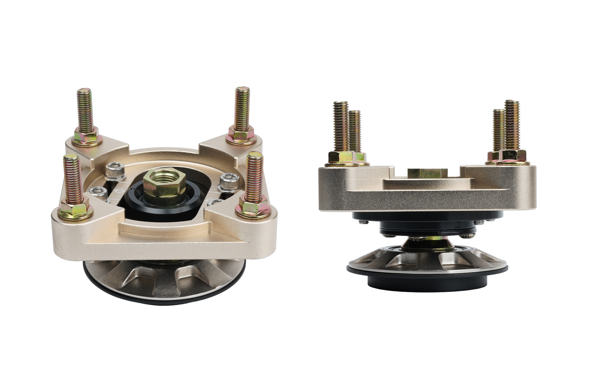 BC racing gold upper mount on white background