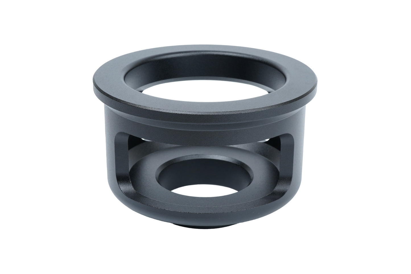 Black BC Racing upper spring seat on white background