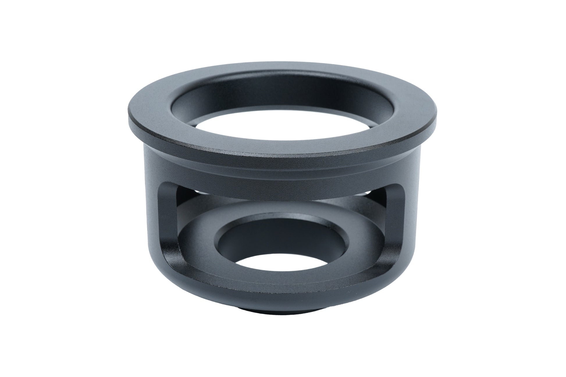 Black BC Racing upper spring seat on white background