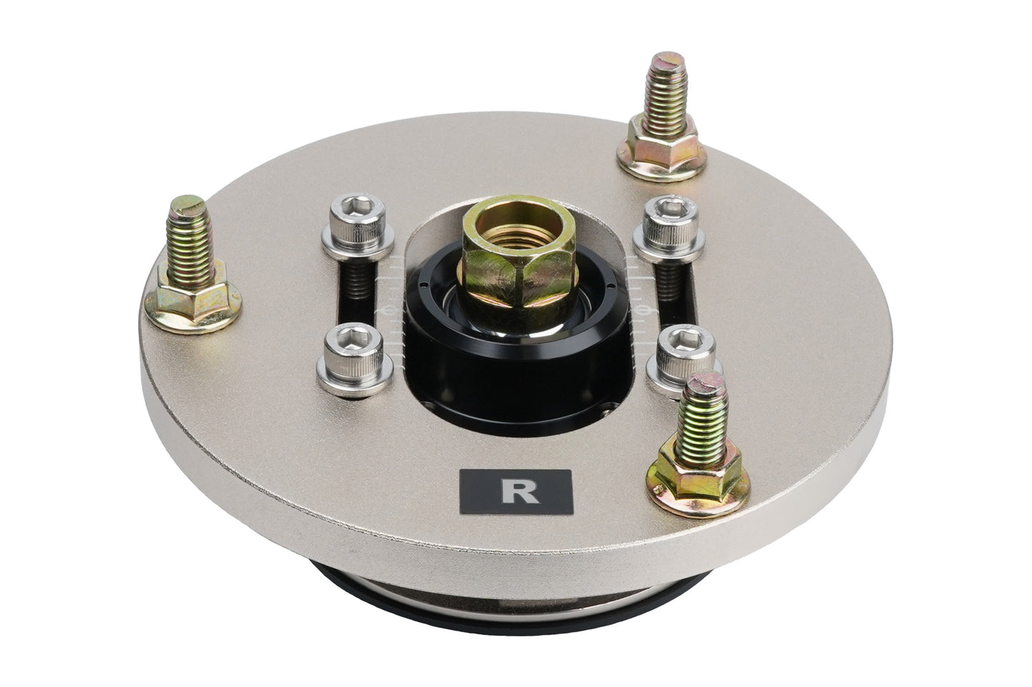 Gold BC Racing upper mount on white background