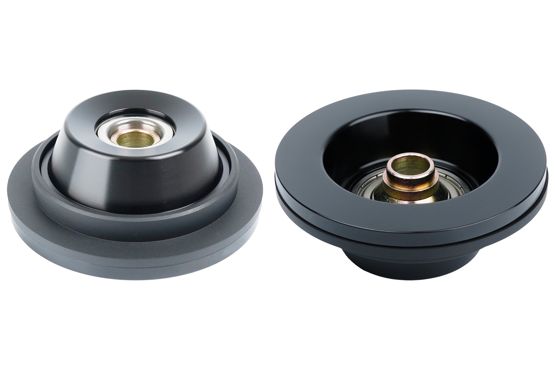 BC Racing BMW upper spring seat with koyo bearing on white background