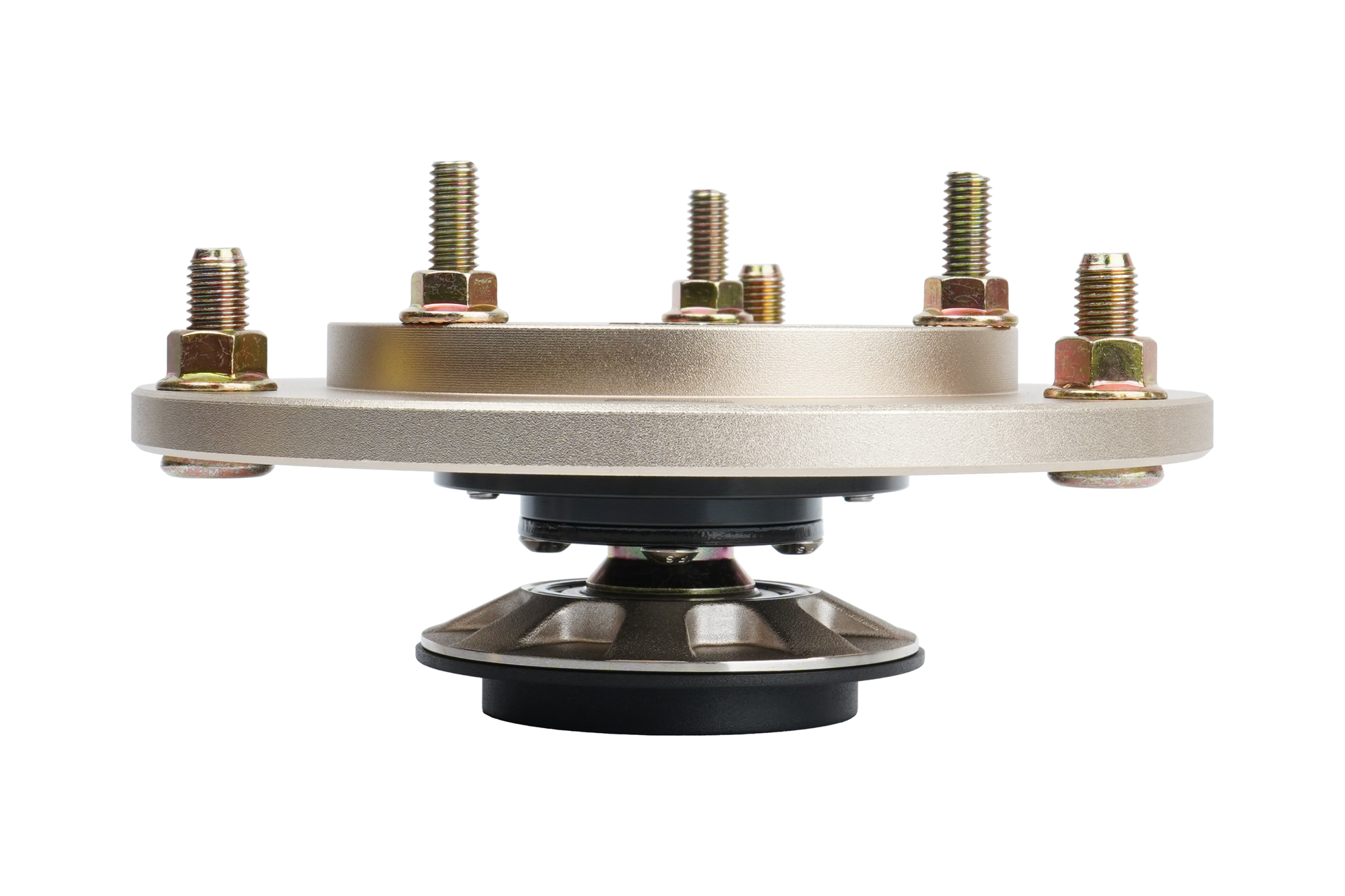 Gold BC Racing upper mount on white background