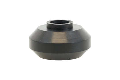 BC Racing black rubber top pin bushings on white background