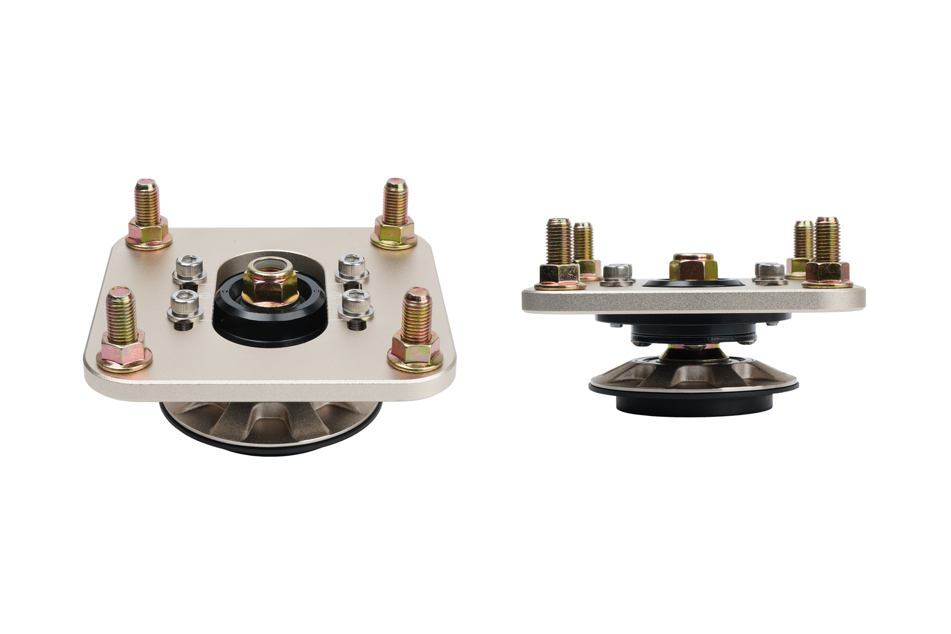 BC racing gold upper mount on white background