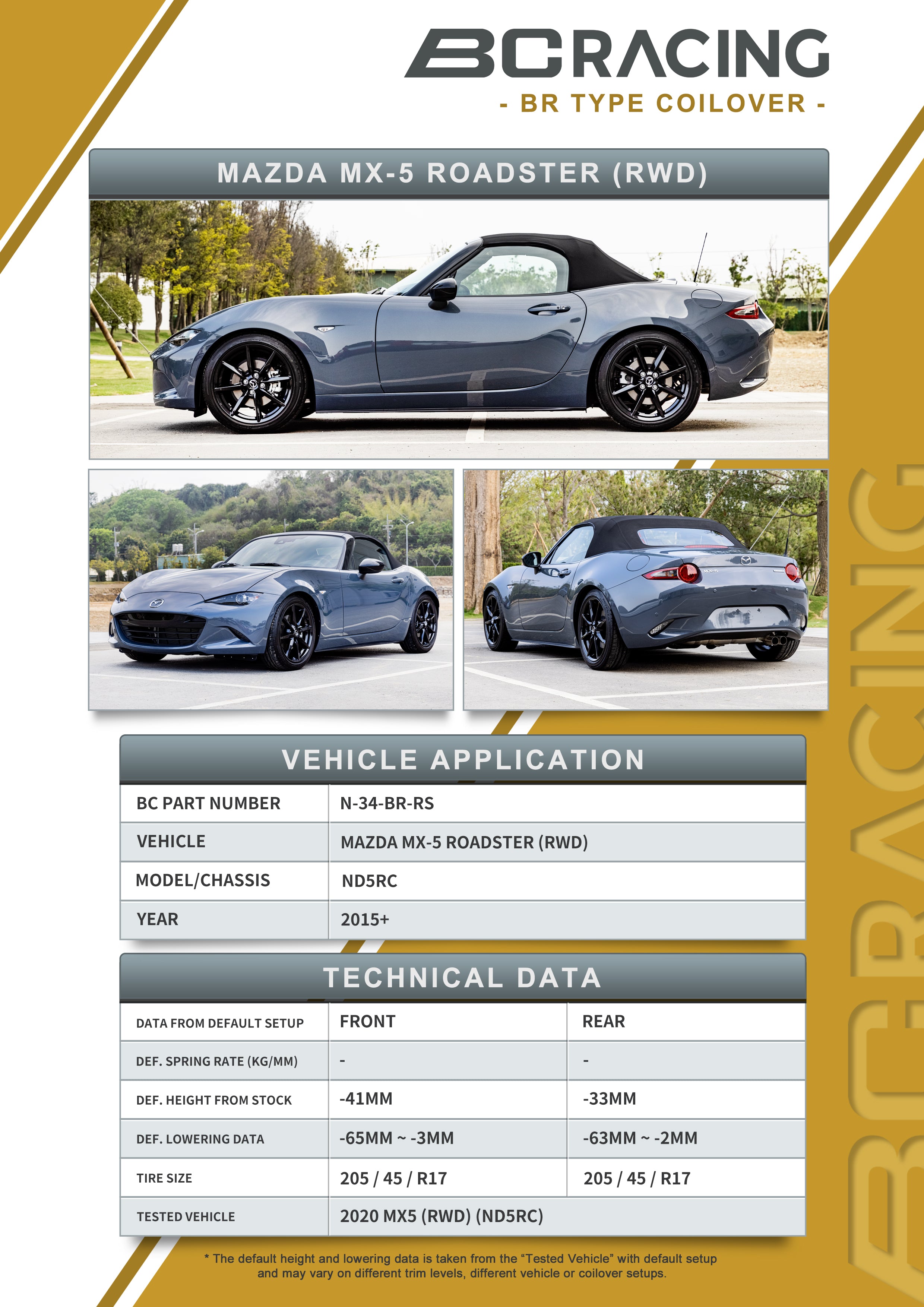 16-24 Mazda MX-5 ND Roadster – BC Racing