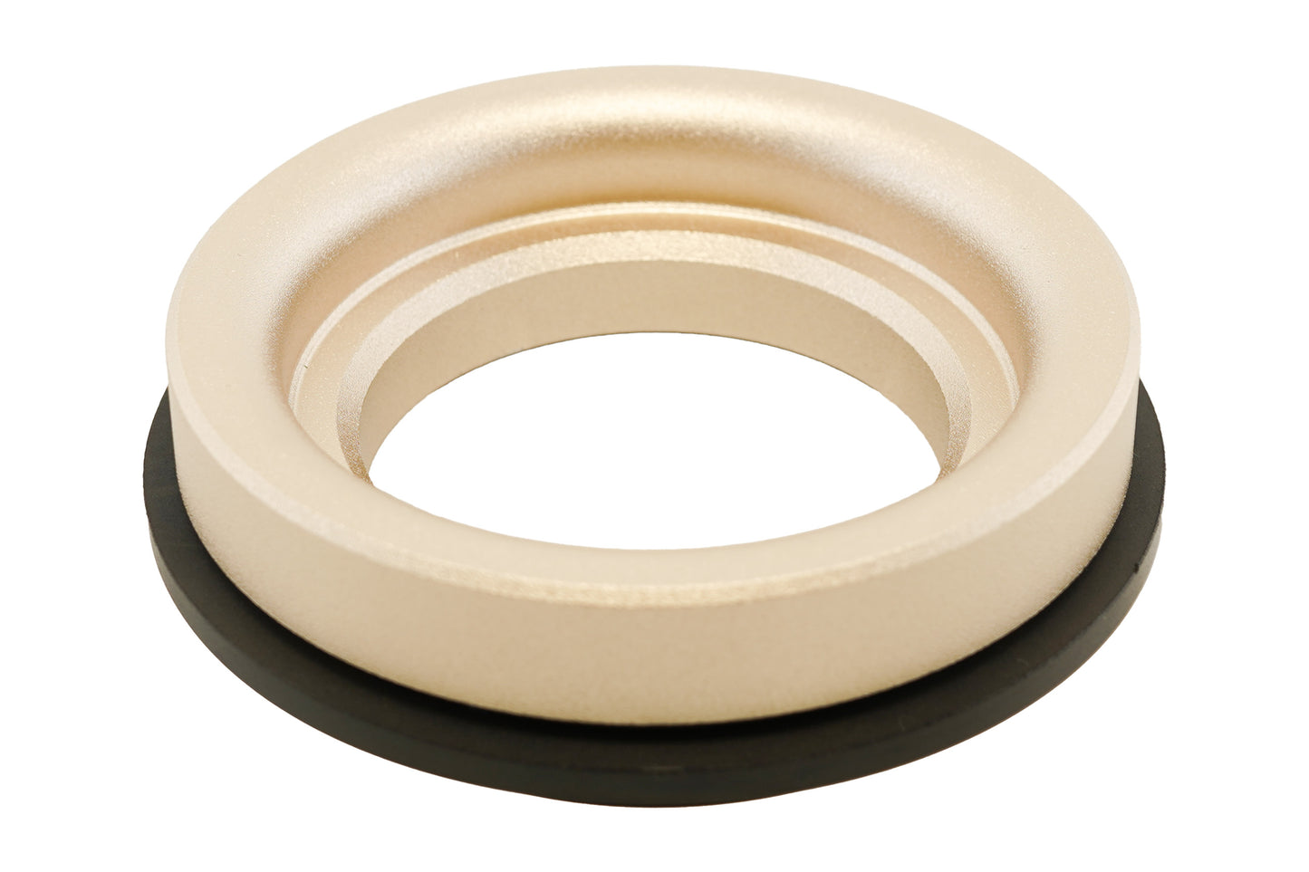 BC Racing gold upper spring seat on white background